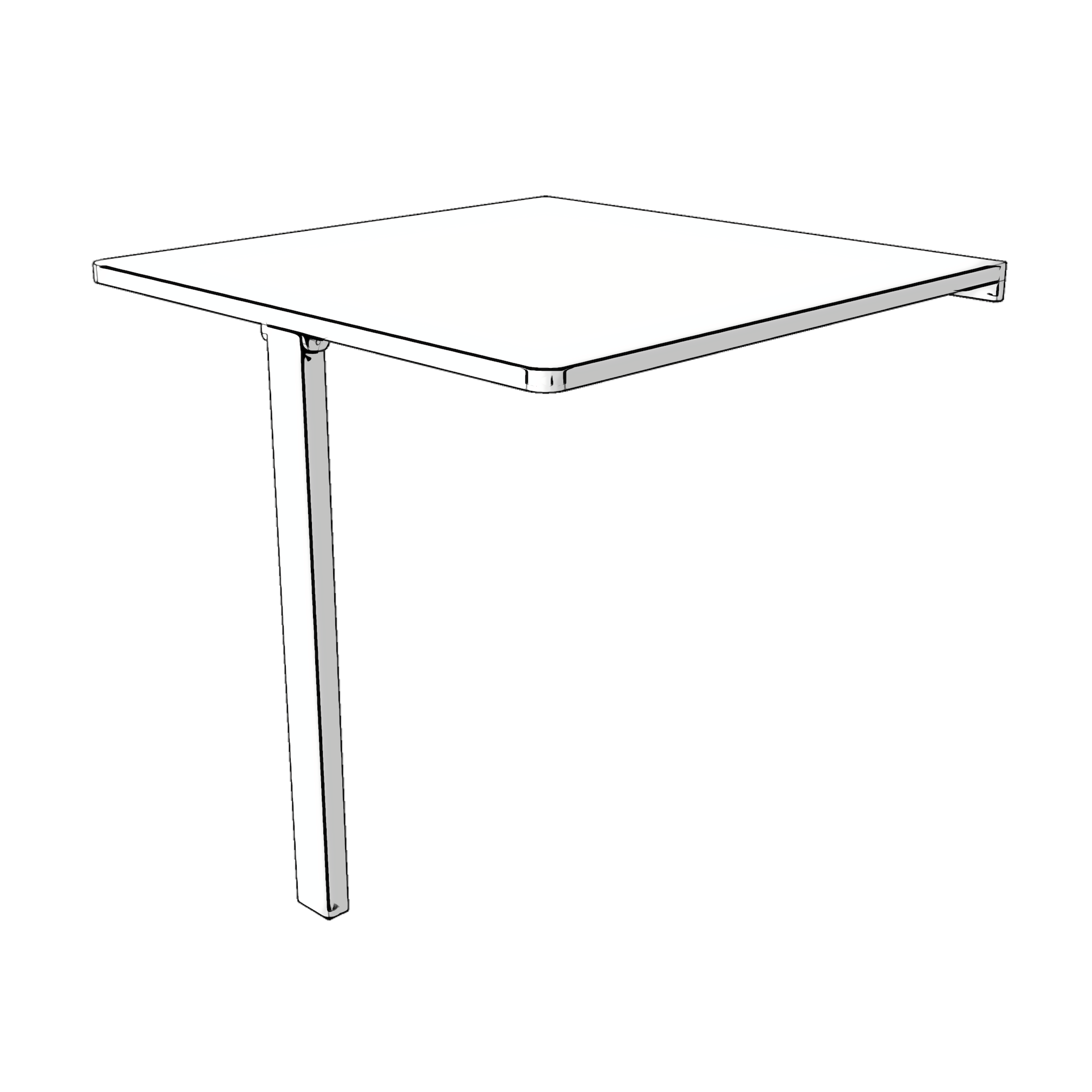 Table Pliable L80xP80xH74cm  Support Lit Simple sur Banc Coffre   A partir de 189,00€ TTC